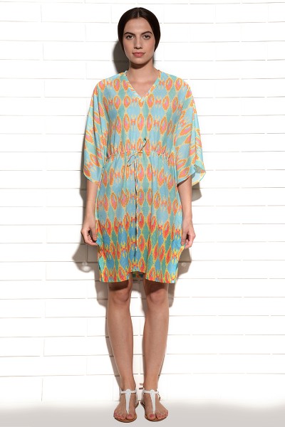 Cyan beachside kaftan